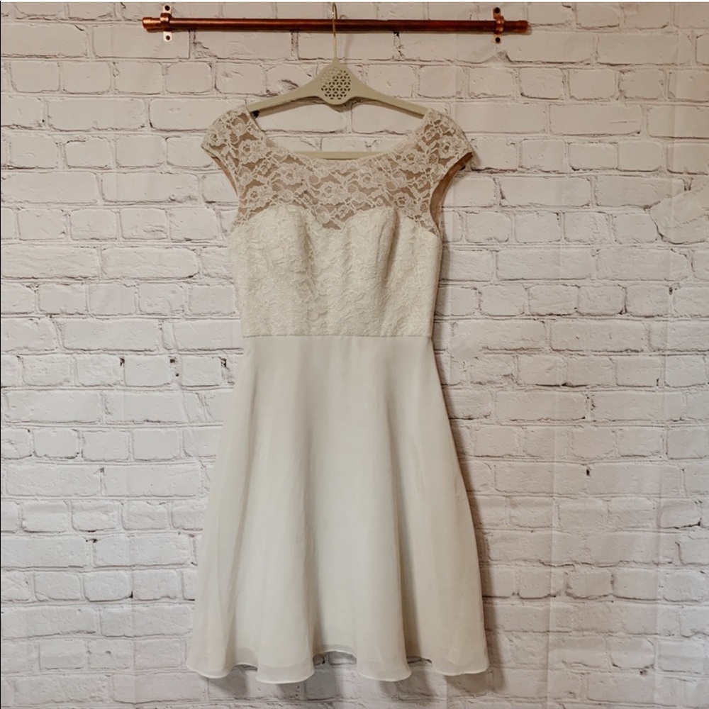 Wtoo Style 696 - Mini White/Cream Dress